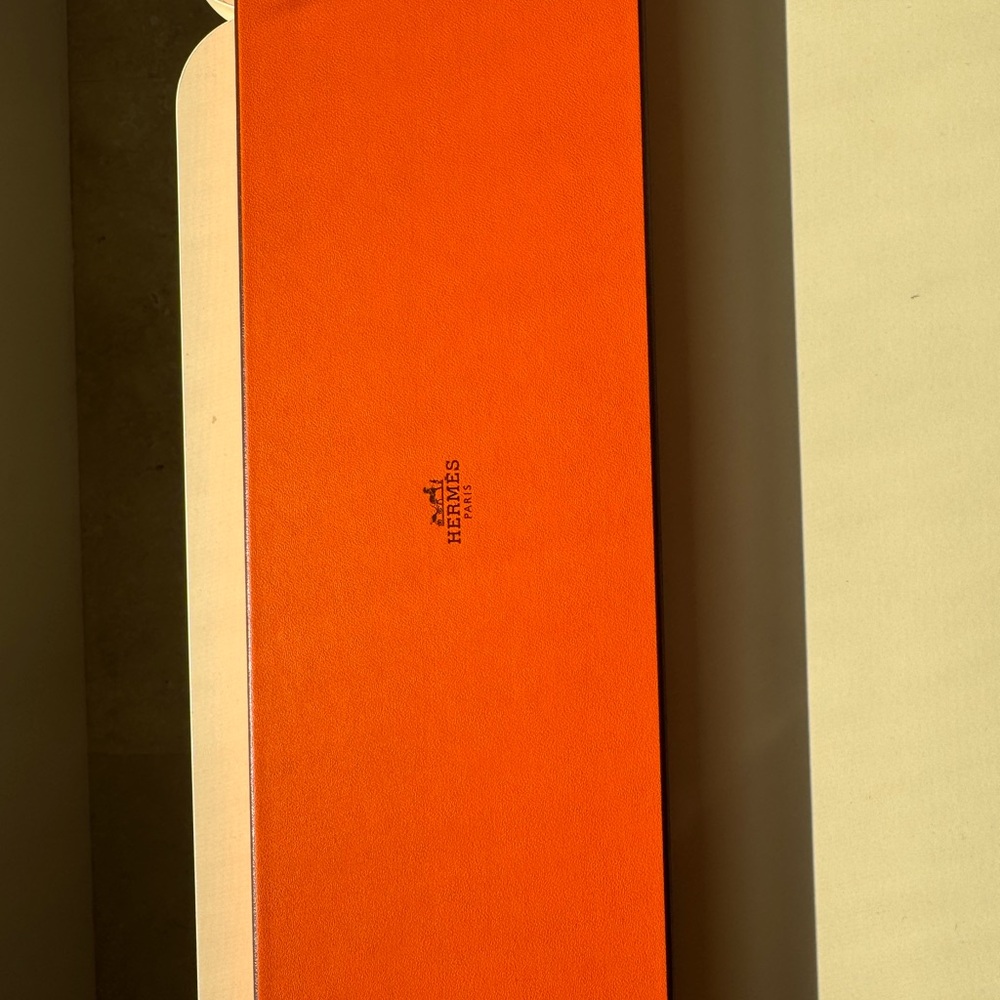 Hermès Authentic Orange Tie Box
